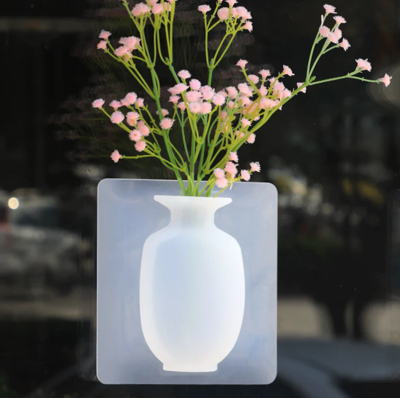 StickyDecor™ - Blumenvase aus Silikon